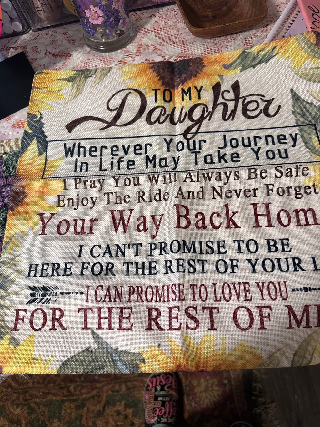 To My Daughter PillowCase …add on